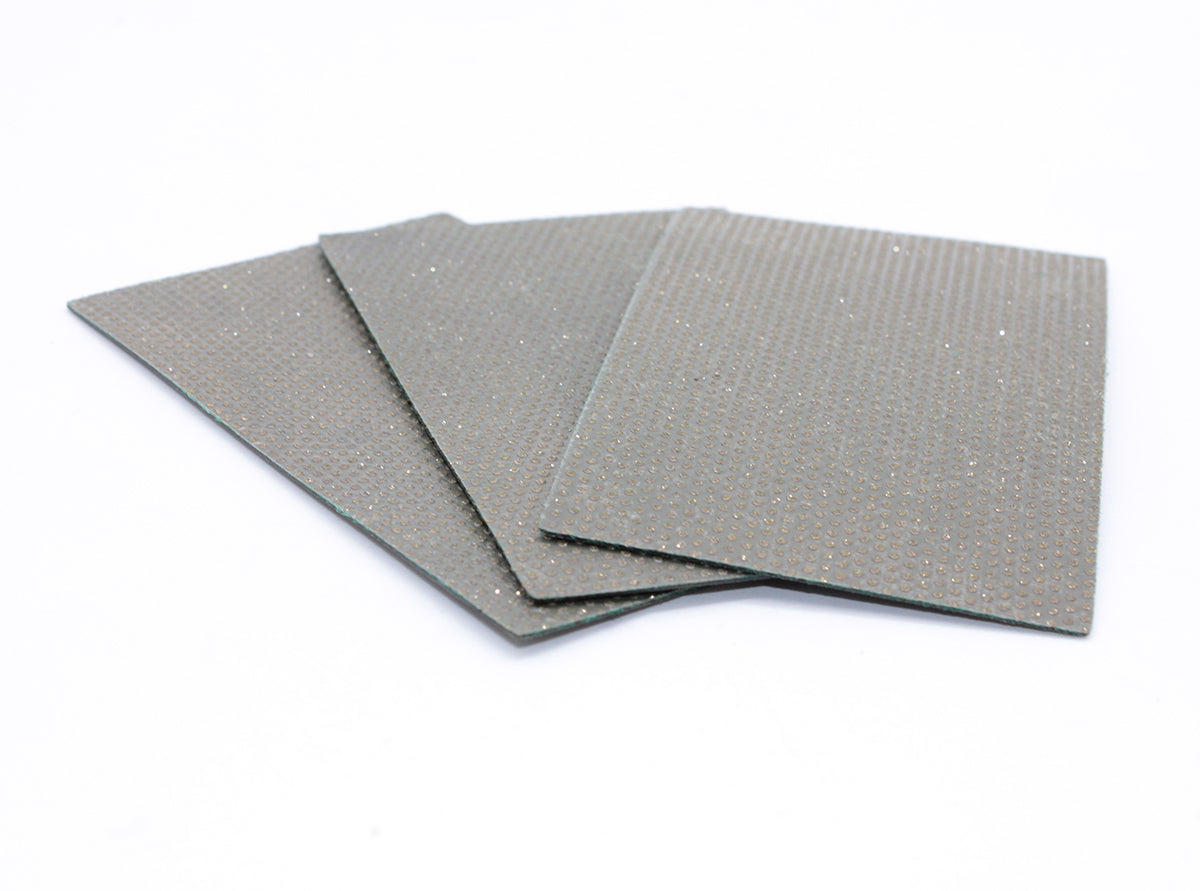 100x100mm Flexible Diamond Sandpaper Sheets for Glass, Stone & Ceramic Polishing