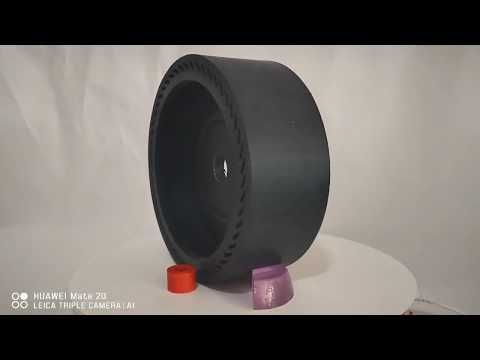 8"x3" Expandable Drum Rubber Wheel